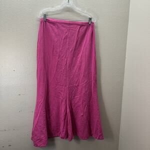 Oh My Gauze Skirt Womens 1 S/M Pink Maxi Lagenlook Pull On Boho Mermaid Cotton